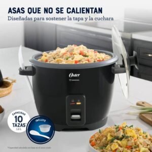 Olla Arrocera OSTER 10 Tazas Eléctrica CKSTRCB10DFBLK Negro - Image 5
