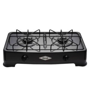 Estufa de Mesa HACEB Gas Propano 2 Puestos Plata