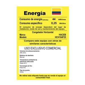 Congelador HACEB Horizontal 251 Litros Frost Blanco - Image 8