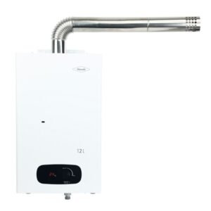 Calentador de Agua Gas Natural 12Lt Tiro Forzado HACEB Blanco - Image 3
