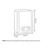 Calentador de Agua Gas Natural 6Lt Tiro Forzado HACEB Blanco - Image 3