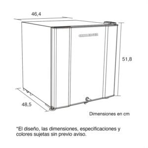 Minibar Challenger Frost 50.5 Litros Una Puerta CR-051 Gris - Image 6