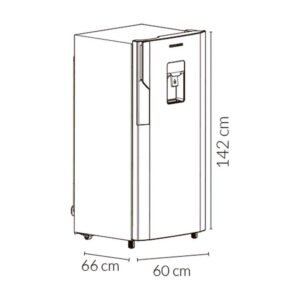 Nevera Challenger Frost 256 Lt Dispensador Agua CR-256 Gris - Image 6