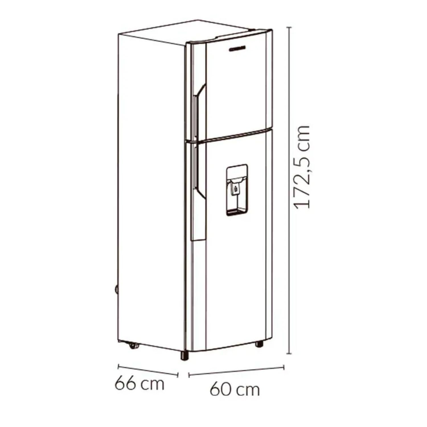 Nevera Challenger No Frost 290 Litros Top Mount CR-290 Gris - Image 6