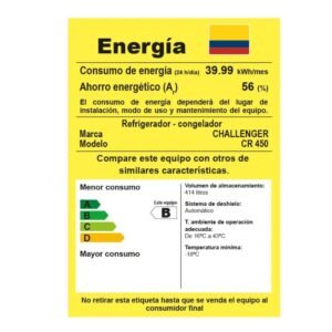 Nevera CHALLENGER No Frost 450 Litros Rosada CR-450 - Image 8
