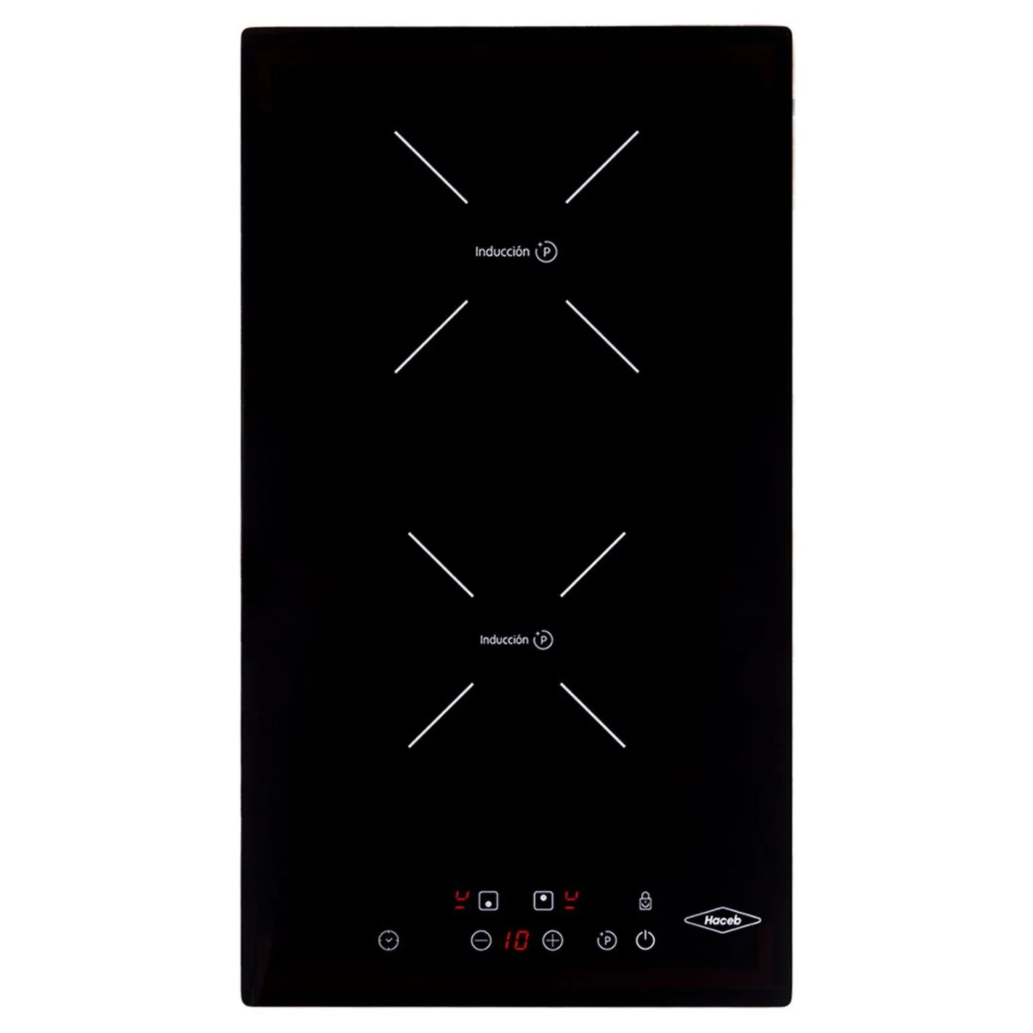 Estufa Induccion HACEB 30 cm 2 Puestos 220V Negro
