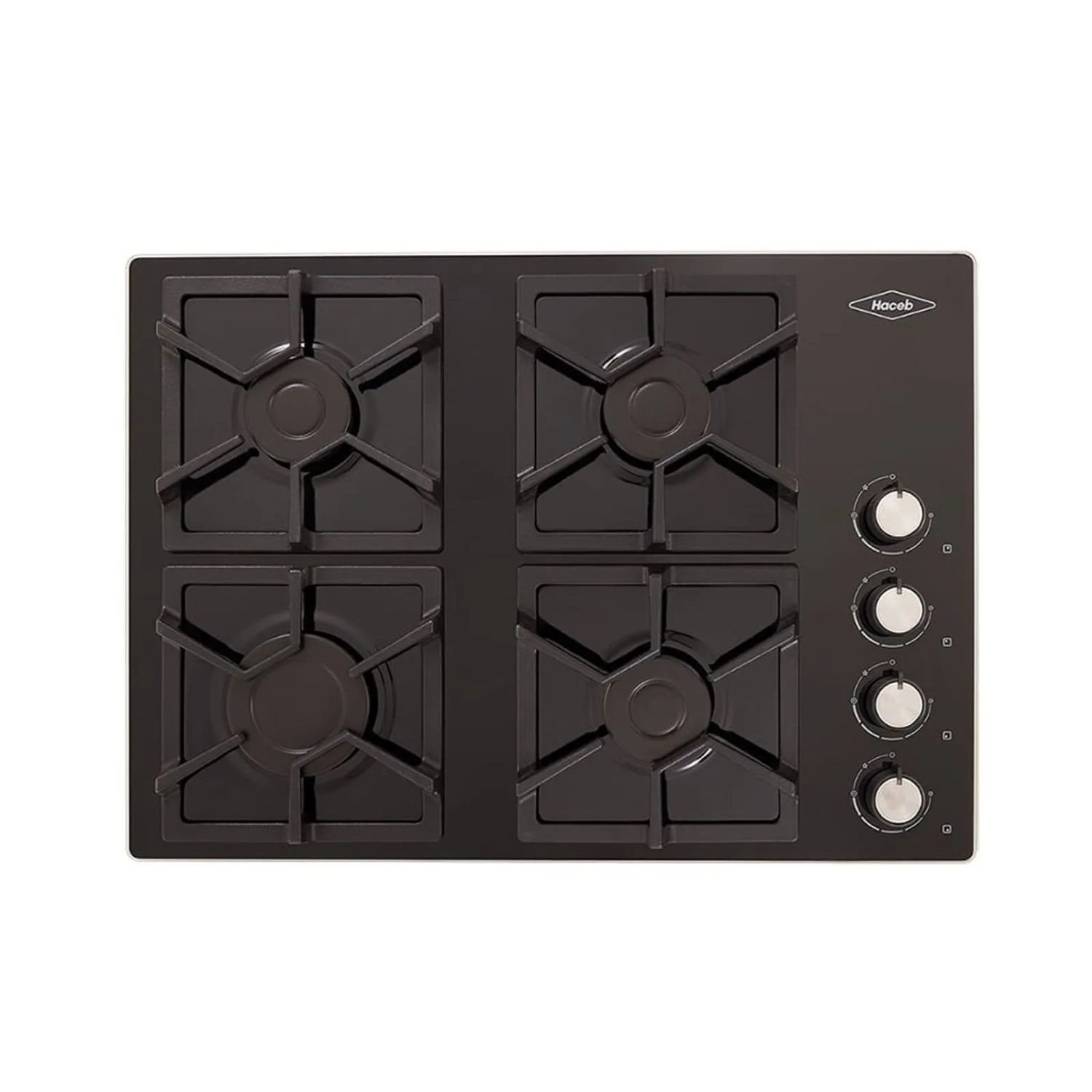 Estufa HACEB 60 cm 4 Puestos Gas Natural Cristal Negro