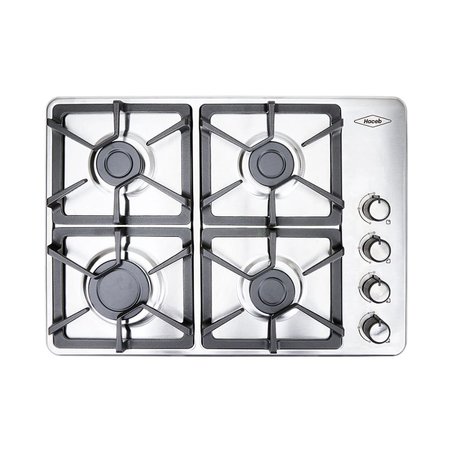 Estufa de Empotrar HACEB 60cm 4 Ptos Gas Natural Inox