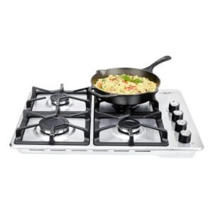 Estufa de Empotrar HACEB 60cm 4 Ptos Gas Natural Inox - Image 3