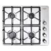 Estufa de Empotrar HACEB 60cm 4 Ptos Gas Natural Inox