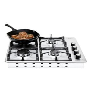 Estufa HACEB 60 cm 4 Puestos Gas Propano Plateado - Image 3