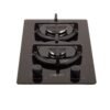 Estufa HACEB 30 cm 2 Puestos Gas Propano Cristal Negro - Image 2