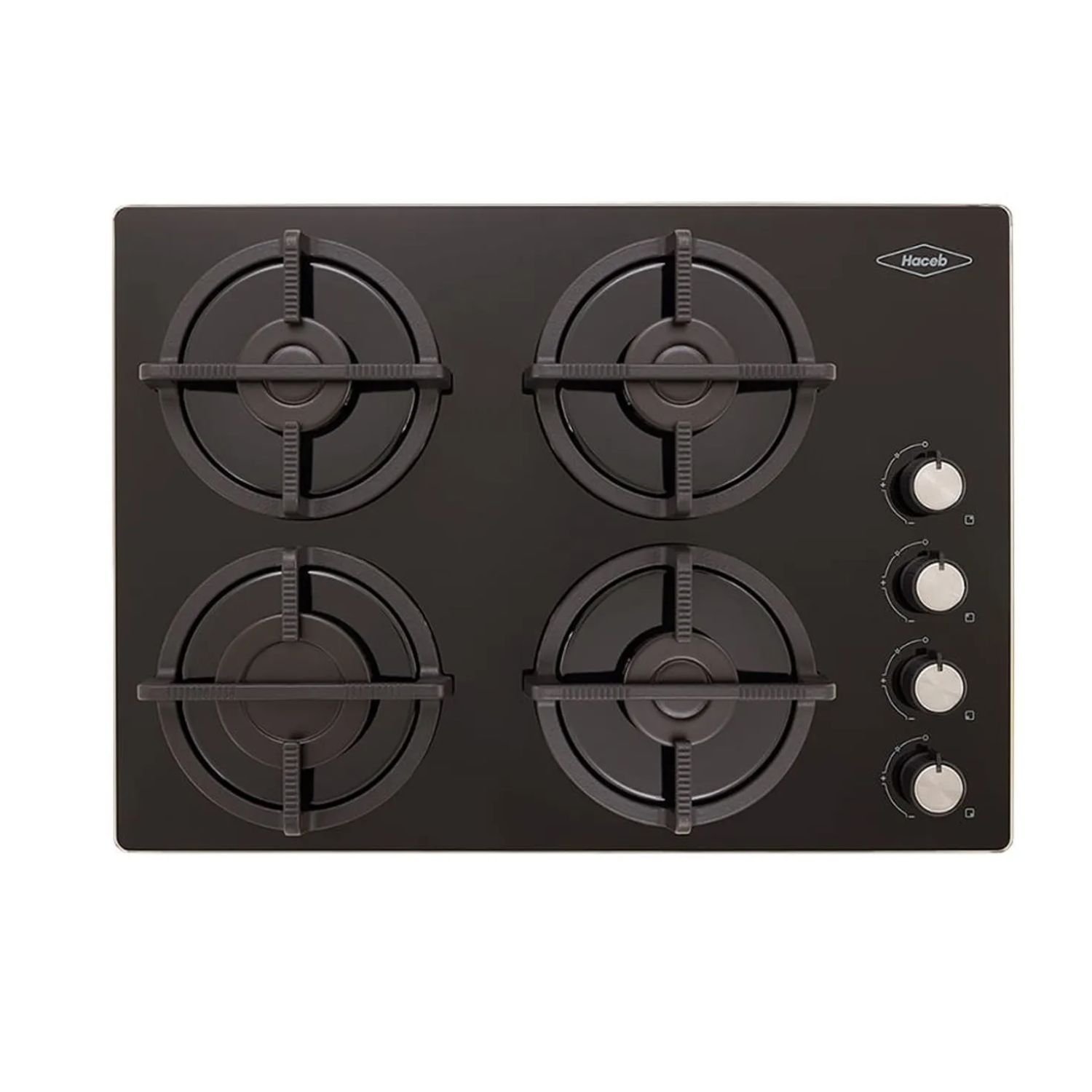 Estufa HACEB 60 cm 4 Puestos Gas Natural Cristal Negro