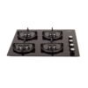 Estufa HACEB 60 cm 4 Puestos Gas Propano Cristal Negro