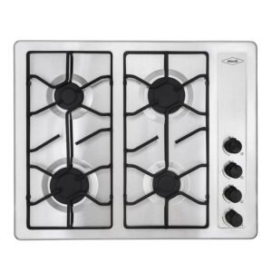 Estufa de Empotrar HACEB 66cm 4 Ptos Gas Natural Inox