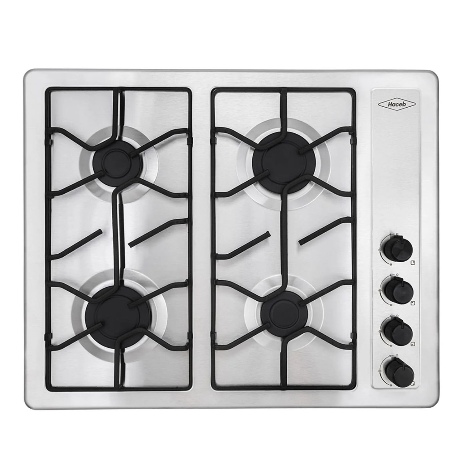 Estufa de Empotrar HACEB 66cm 4 Ptos Gas Natural Inox