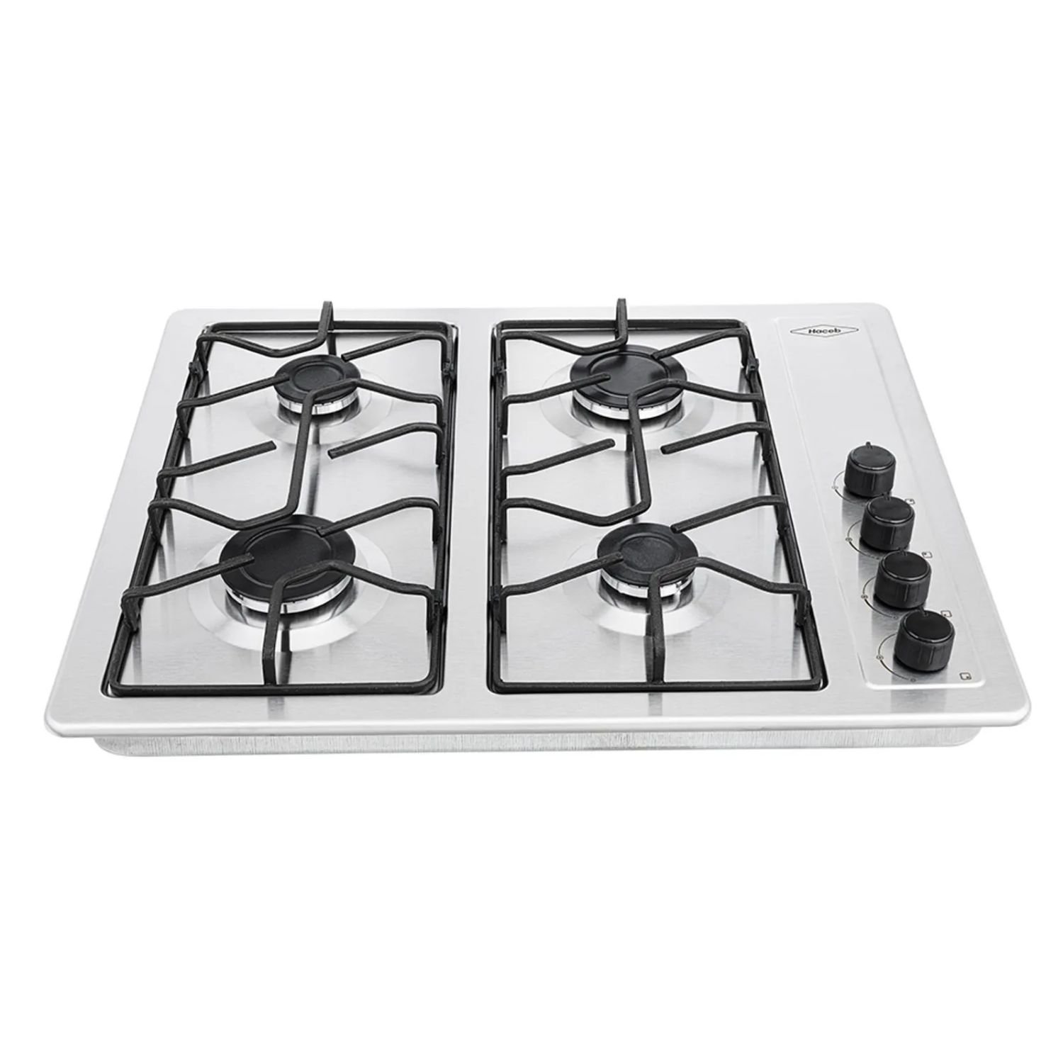 Estufa de Empotrar HACEB 66cm 4 Ptos Gas Natural Inox - Image 2