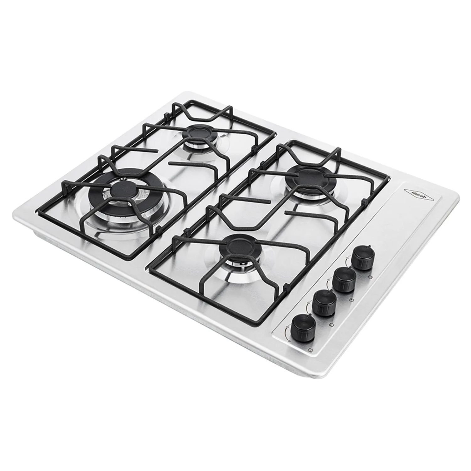 Estufa de Empotrar HACEB 66cm 4 Ptos Gas Natural Inox - Image 3