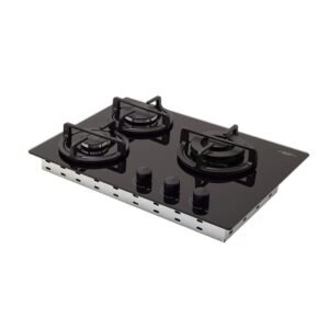Estufa HACEB 60 cm 3 Puestos Gas Natural Cristal Negro - Image 3