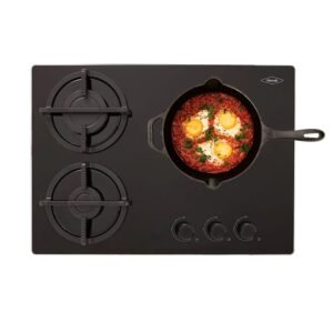 Estufa HACEB 60 cm 3 Puestos Gas Natural Cristal Negro - Image 4