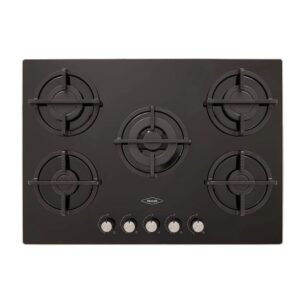 Estufa HACEB 76 cm 5 Puestos Gas Natural Cristal Negro