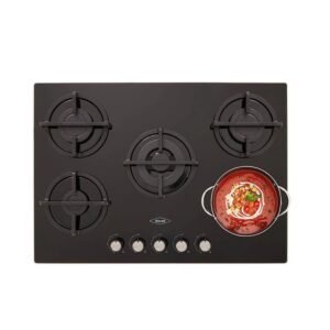 Estufa HACEB 76 cm 5 Puestos Gas Natural Cristal Negro - Image 4