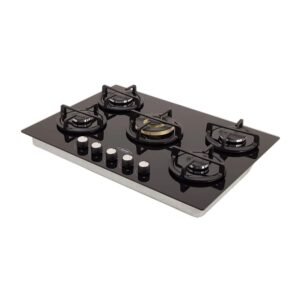 Estufa HACEB 76 cm 5 Puestos Gas Natural Cristal Negro - Image 3