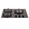 Estufa HACEB 60 cm 3 Puestos Gas Natural Cristal Negro - Image 2
