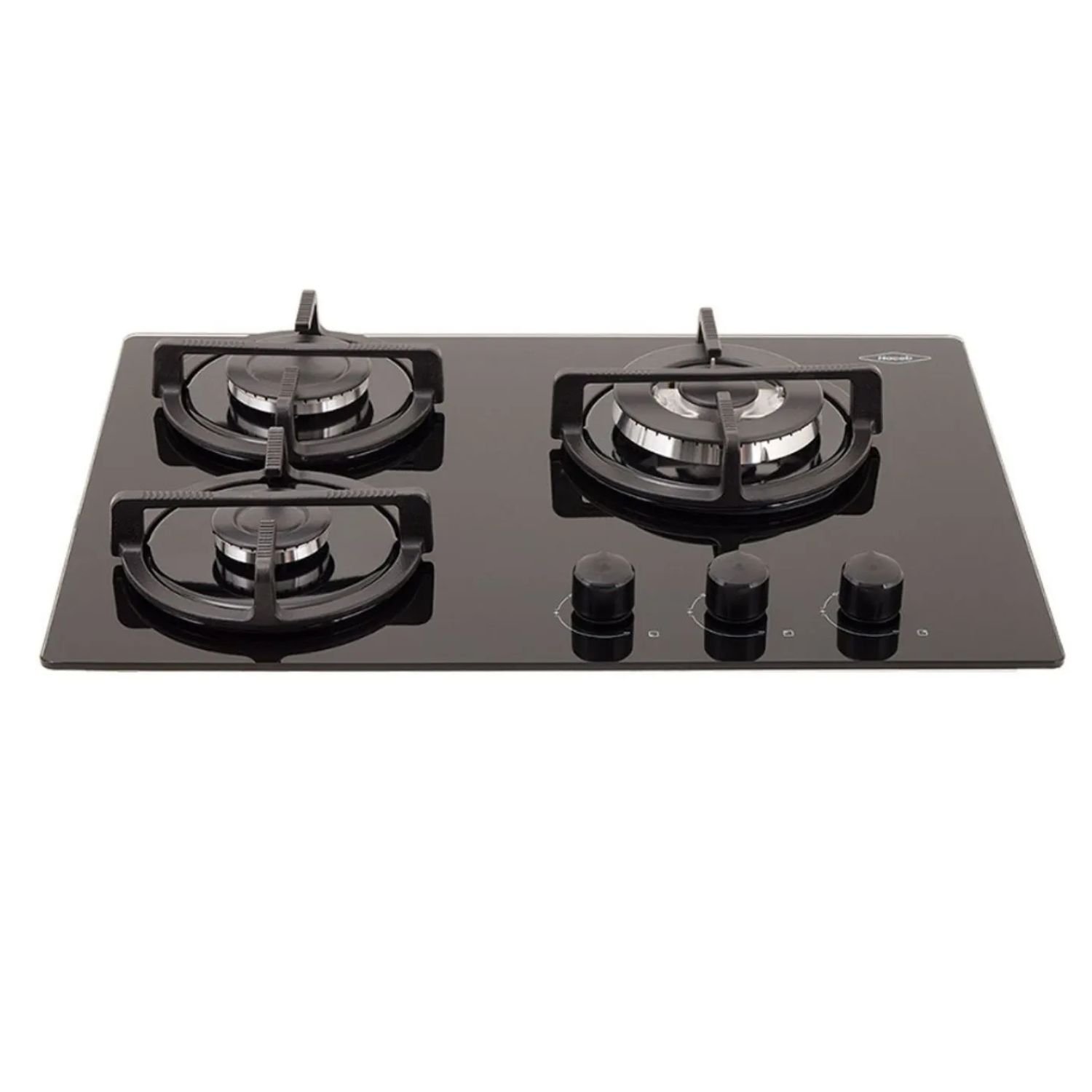 Estufa HACEB 60 cm 3 Puestos Gas Natural Cristal Negro - Image 2
