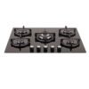 Estufa HACEB 76 cm 5 Puestos Gas Natural Cristal Negro - Image 2