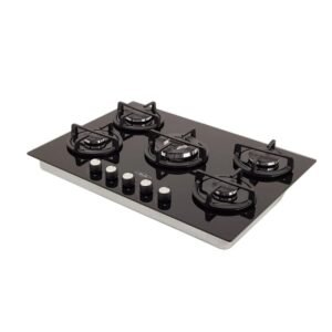 Estufa HACEB 76 cm 5 Puestos Gas Natural Cristal Negro - Image 3