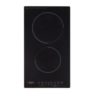 Estufa HACEB 30 cm 2 Puestos Electrica Cristal Negro