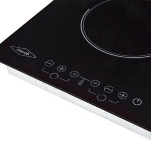Estufa HACEB 30 cm 2 Puestos Electrica Cristal Negro - Image 3