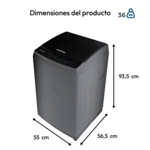 Lavadora CHALLENGER 11kg/24lb Carga Superior CW-5711 Gris - Image 6