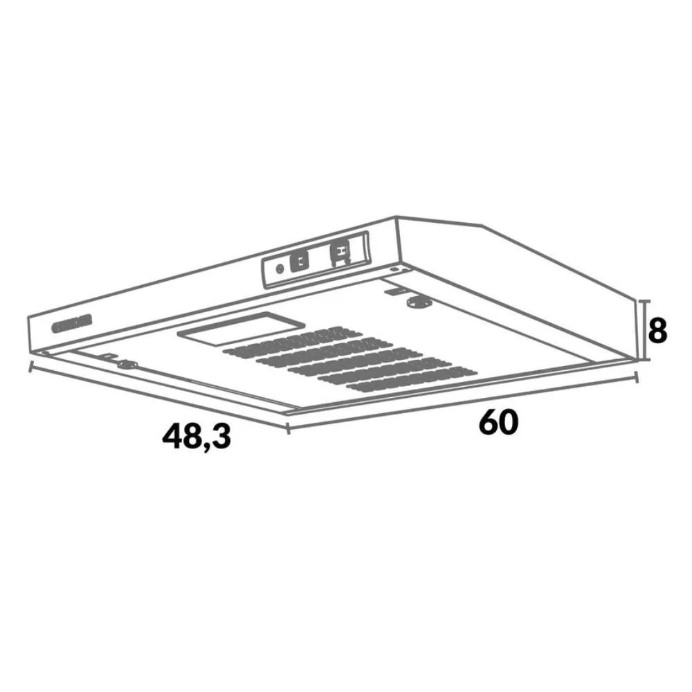 Campana Extractora CHALLENGER 60 cm Pared CX 4000 Inox - Image 5