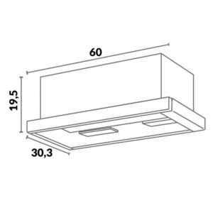 Campana Extractora 60 cm Pared CHALLENGER CX 4100 Inox - Image 5
