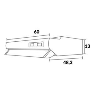 Campana Extractora 60 cm Pared CHALLENGER CX 4200 Negro - Image 6