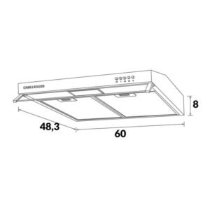 Campana Extractora CHALLENGER 60 cm Pared CX 4562 Inox - Image 5