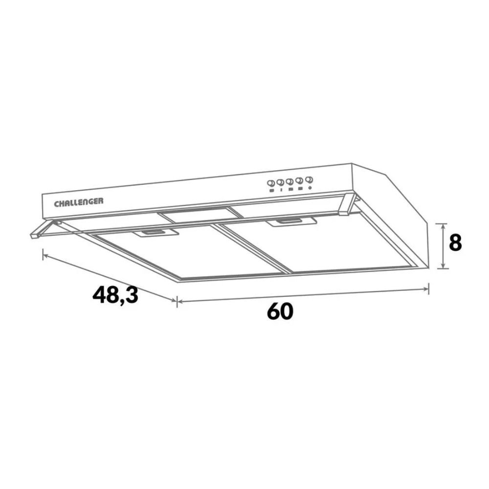 Campana Extractora CHALLENGER 60 cm Pared CX 4562 Inox - Image 5