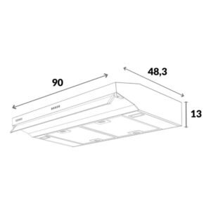 Campana Extractora CHALLENGER 90 cm Pared CX-4792 Gris - Image 6