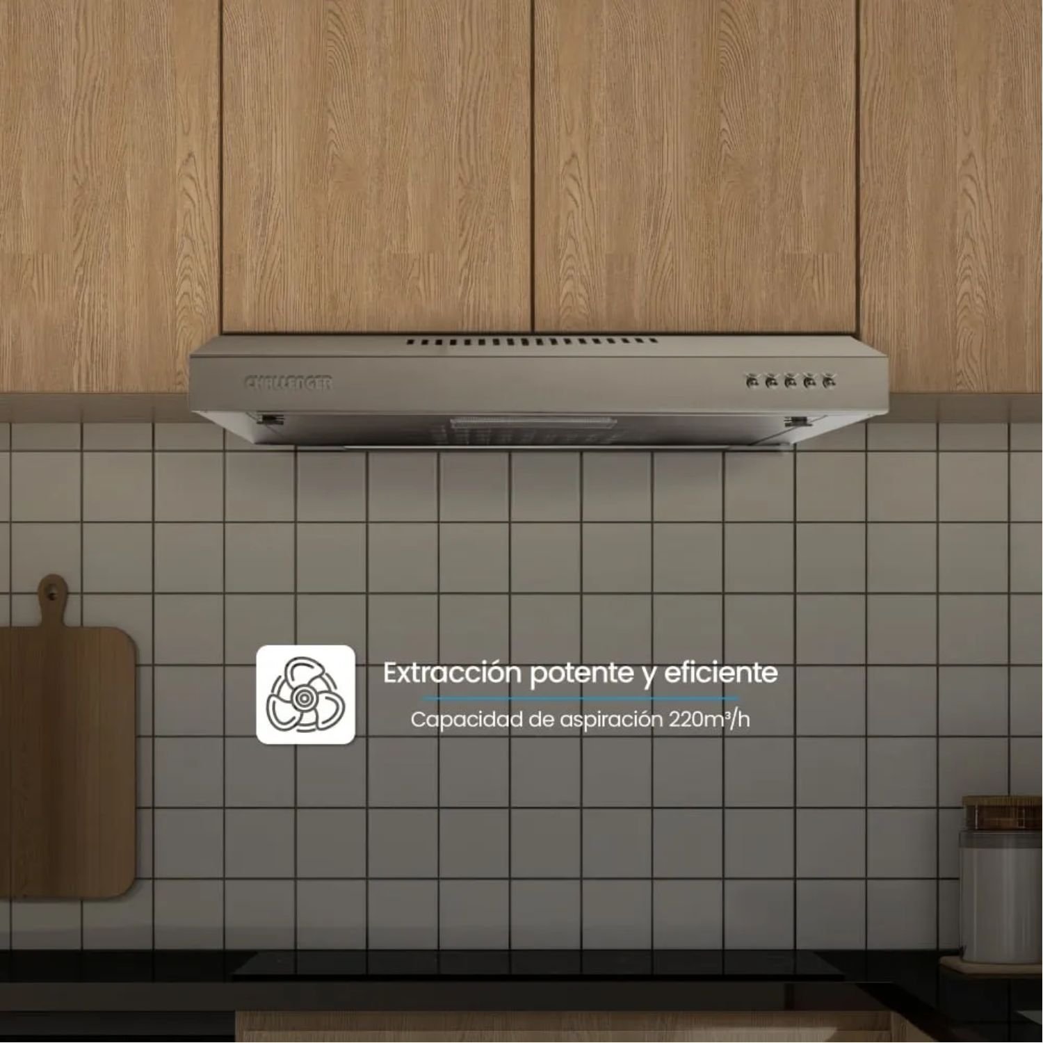 Campana Extractora CHALLENGER 60cm Pared CX 4310 INOX - Image 2