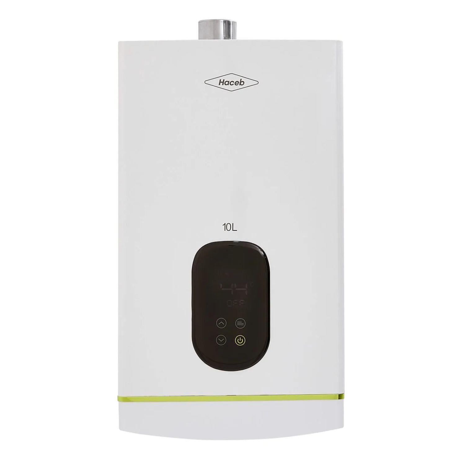 Calentador de Agua Gas Natural 10Lt Tiro Forzado HACEB Blanco
