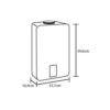 Calentador de Agua Gas Natural 10Lt Tiro Forzado HACEB Blanco - Image 4