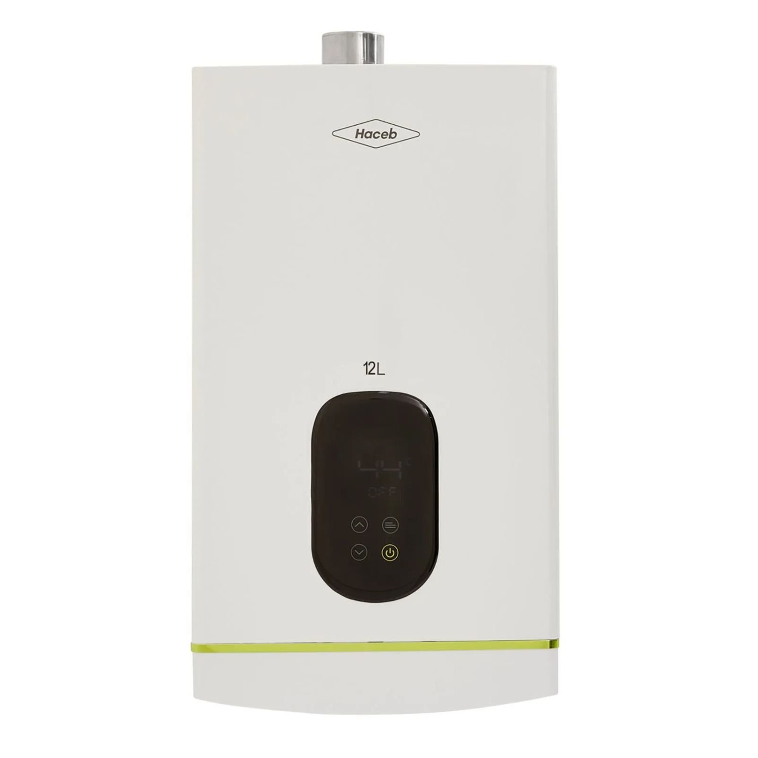 Calentador de Agua Gas Natural 12Lt Tiro Forzado HACEB Blanco