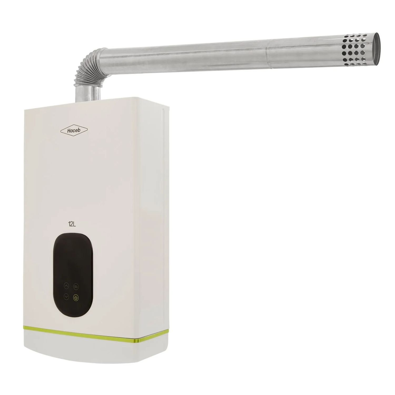 Calentador de Agua Gas Natural 12Lt Tiro Forzado HACEB Blanco - Image 2
