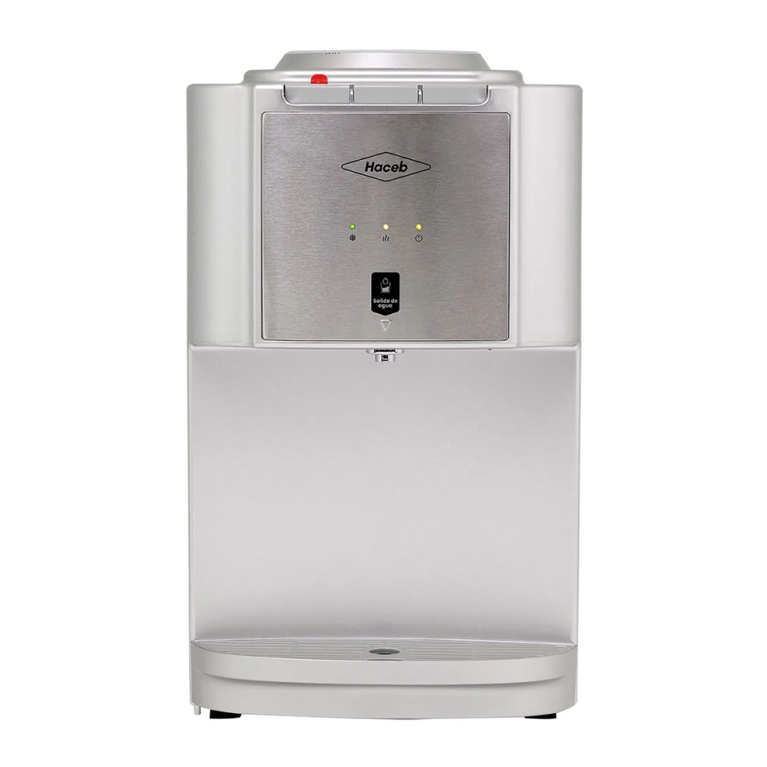 Dispensador de Agua HACEB Botellón Mesa Plateado