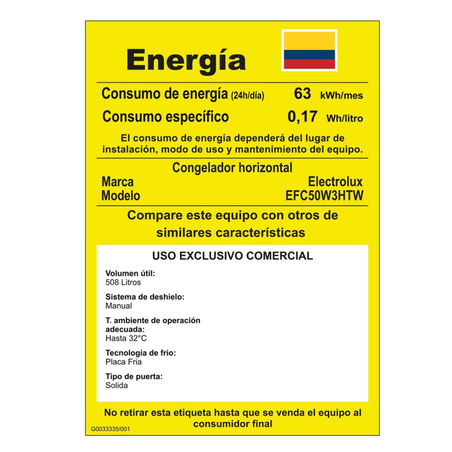 Congelador ELECTROLUX Horizontal Frost 508 Lt EFC50W3HTW - Image 8