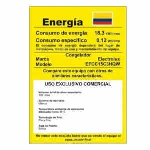 Congelador ELECTROLUX Horizontal Frost 150 Lt EFCC15C3HQW - Image 8