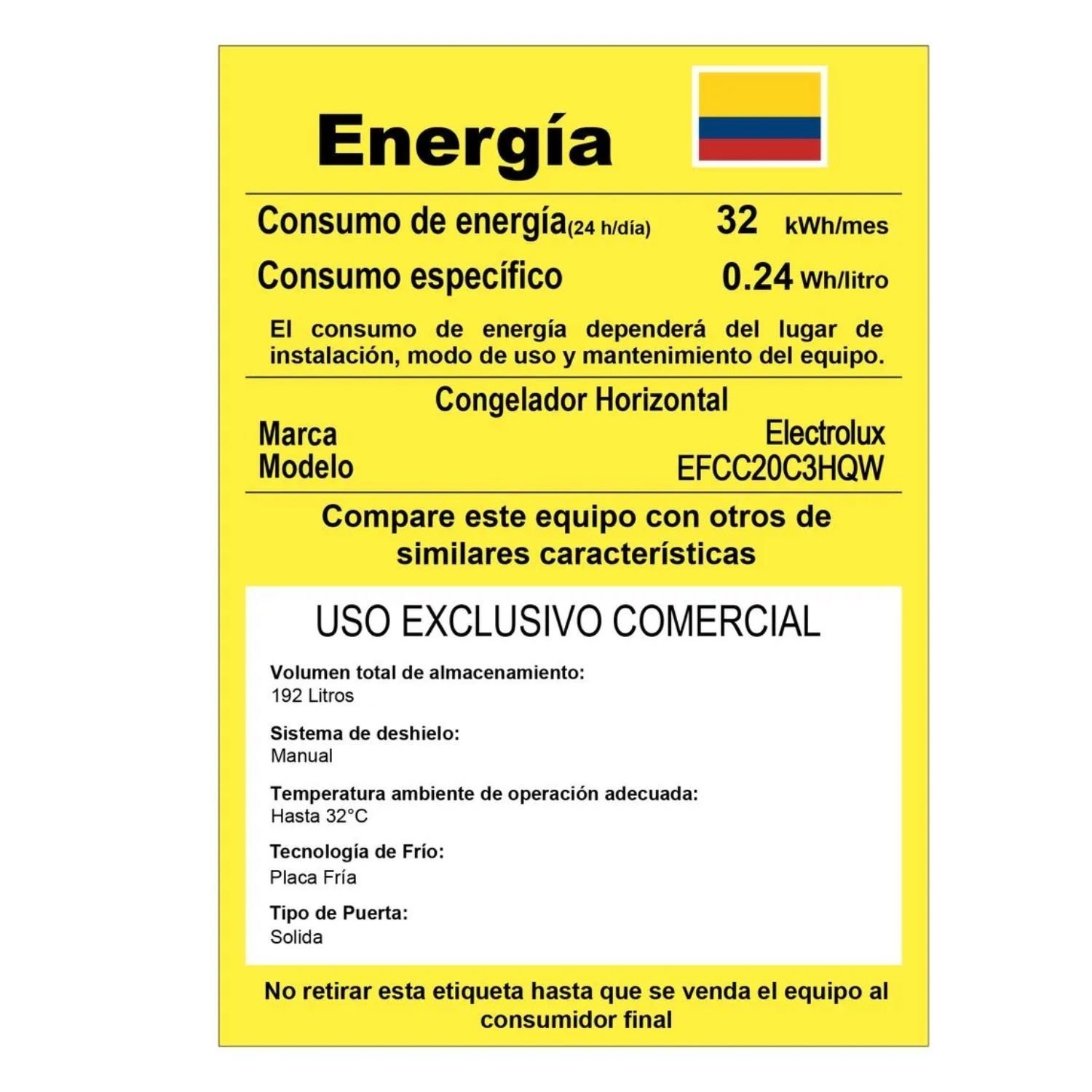 Congelador Electrolux Horizontal 192 Lt EFCC20C3HQW Blanco - Image 8