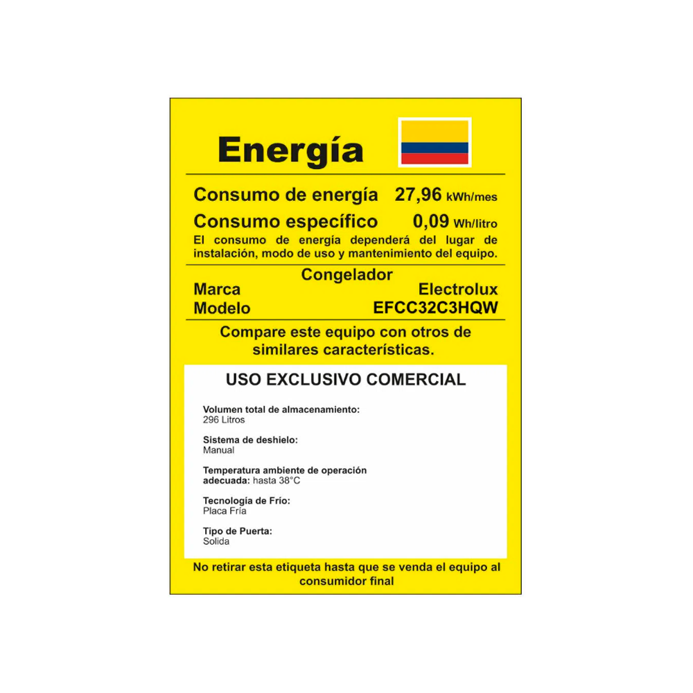 Congelador Electrolux Horizontal 318 Lt EFCC32C3HQW Blanco - Image 7